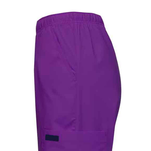 Unisex Medical <b>Scrub</b> Uniform Set V Neck Short Sleeve Healthcare Workwear Comfortable <b>Nursing</b> Top and Pants Woven Fabric - Product Image 6