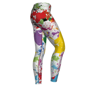 Leggings pour femmes à imprimé coloré, taille haute, extensibles, pour yoga et fitness, design personnalisé - Product Image 6