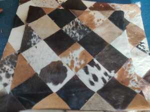 Natural Cowhide <b>Leather</b> Cushion <b>Cover</b> Pillow <b>Cover</b> Cow Hair on <b>Leather</b> Cushion <b>Cover</b> - Product Image 1