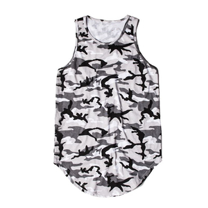 Nouveaux débardeurs pour hommes 100% polyester imprimés par sublimation, séchage rapide, respirants, dos nageur, pour la gym et le sport, avec option OEM - Product Image 6