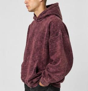 Sweat-shirt à capuche tricoté écoresponsable pour homme, 100 % coton French Terry, teint en pièce, dégradé de couleurs, coupe classique, idéal pour l'automne - Product Image 4