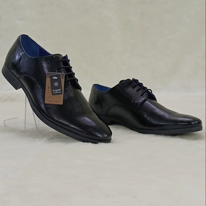 Zapatos Formales de Negocios para Hombre, de Piel Genuina, con Cordones, Punta en Pico, Impermeables y Antideslizantes - Product Image 1