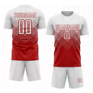 Maillots de football personnalisés de haute qualité avec tissu en polyester respirant, impression par sublimation, design entièrement personnalisé pour équipe - Product Image 6