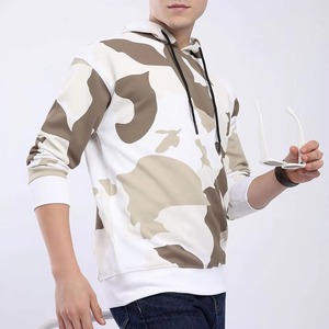 Sudadera con Capucha de Camuflaje para Hombre, de Forro Polar, con Patrón Sólido, de Secado Rápido, Transpirable, Informal para Otoño - Product Image 3