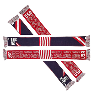 Bufandas de Fútbol Personalizadas Impresas de Alta Calidad al Por Mayor, Venta de Fábrica, Bufanda de Fútbol para Fanáticos, Logotipo e Impresión Personalizados - Product Image 1