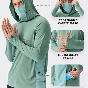 Sudadera de pesca ligera hecha a medida para hombre, de secado rápido, manga larga, para deportes al aire libre. - Product Image 3