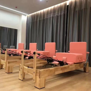 Equipo de estudio ligero de alta calidad, camas de Fitness de gimnasio de madera de roble, máquina comercial ancha Vertical, cama reformadora de Pilates - Product Image 2