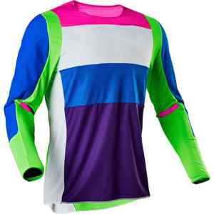 Maillot de course de motocross personnalisé pour homme, manches longues, maille respirante, séchage rapide, anti-UV, vêtements d'équipe de motocross, directement de l'usine - Product Image 3
