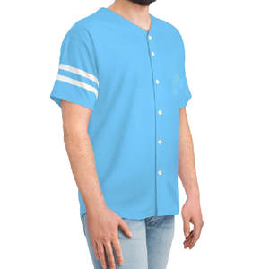 Nuevo Diseño de Ropa Deportiva, Jersey de Béisbol para Hombre, Manga 3/4, Cuello Redondo, Hecho de Poliéster, Logotipo Bordado Personalizado Impreso - Product Image 3