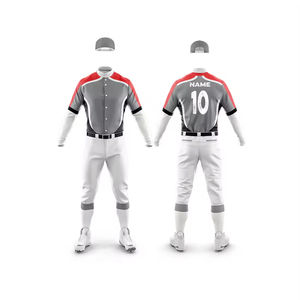 Nueva Llegada, Uniformes de Béisbol Transpirables de Secado Rápido 100% Poliéster para Adultos, Impresión Sublimada, Logotipo Personalizado, Conjunto de Uniforme OEM ODM - Product Image 1