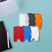 Porte-cartes d'identité rigides en ABS à face ouverte avec style vertical ou horizontal