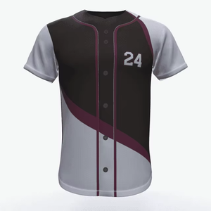 เสื้อเบสบอลราคาโรงงาน เย็บทนทาน ชุดกีฬาทีม สั่งซื้อจำนวนมากได้ - Product Image 1