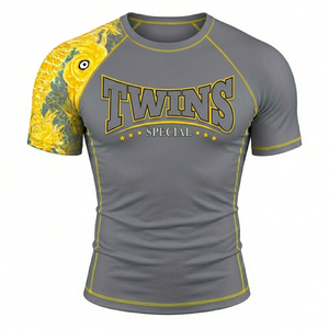 เสื้อเชิ้ตแขนสั้นสำหรับผู้ชาย ชุดออกกำลังกาย ระบายอากาศได้ดี แห้งเร็ว เหมาะสำหรับออกกำลังกายในยิมและการออกกำลังกายทั่วไป - Product Image 3