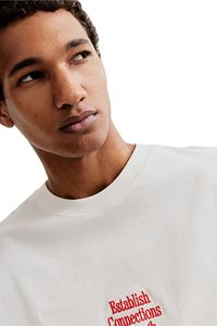 Camisetas de verano de media manga con cuello redondo de calibre pesado de algodón 100% para hombre - Product Image 3