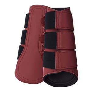 Bottes de protection pour jambes de cheval de qualité supérieure, durables et légères, en polyester, pour la protection des tendons, équipement équestre vétérinaire, personnalisable - Product Image 3