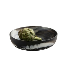 Grand saladier en résine écologique poli, couleur personnalisée, style américain tendance, plateaux décoratifs pour servir les fruits et le dîner - Product Image 1
