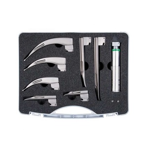 Ensemble de laryngoscope Macintosh avec 4 lames pour examen ORL, instrument manuel certifié CE classe II - Product Image 2