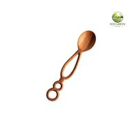 Ensemble de cuillères de service écologiques en bois, 1 pièce, design floral sculpté à la main du Vietnam, pour la décoration de la cuisine