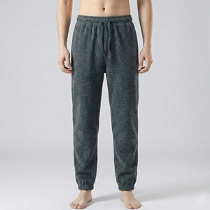 Pantalones Deportivos Premium para Hombre, de Algodón Grueso, Corte Holgado, Pierna Ancha, Forro de Felpa Suave, Estilo Lujoso y Formal - Product Image 2