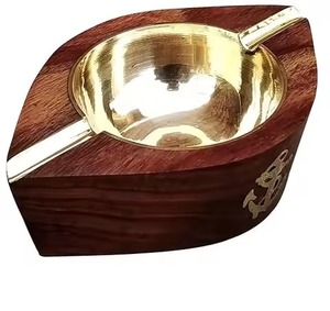 ที่เขี่ยบุหรี่โลหะเคลือบทองคำสำหรับตกแต่งบนโต๊ะ รุ่นขายดีที่สุด - Product Image 3