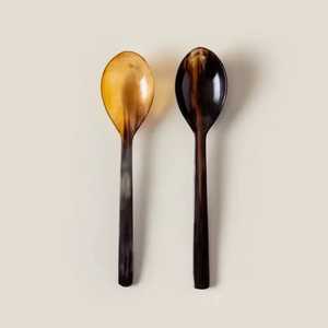 Cuillère artisanale en corne de buffle, artisanat naturel, écologique, objet de collection, ustensile décoratif, thème ange moderne, décoration de mariage - Product Image 3