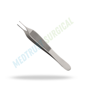 Pinza quirúrgica Adson con extremidades cruzadas y dentadas, tamaño estándar, para manipulación de tejidos y cuidado de heridas. - Product Image 4