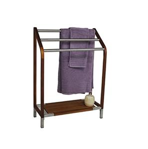 Decorative Iron Metal Towel <b>Stand</b> Bathroom Freestanding <b>Rack</b> Holder For Bath <b>Cloth</b> Hanging Display Inside Premium Decor - Product Image 5