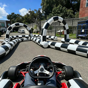 Piste de course gonflable géante pour karting en plein air, piste de course gonflable Didi Car, piste de course de Zorb Ball à vendre - Product Image 6