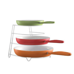 Organizador de ollas y sartenes, estante de hierro vintage para gabinete de cocina y despensa, estante de almacenamiento de utensilios de cocina, soporte para tapas de sartenes que ahorra espacio, ¡gran oferta! - Product Image 5