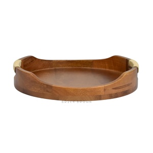 Bandeja de Servir de Madera Ecológica, Ligera y Resistente, con Asas Recortadas para un Fácil Transporte, Precio de Fábrica - Product Image 2