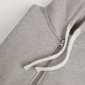 Sudadera con capucha para hombre, lisa, personalizada, al por mayor, de felpa francesa, gruesa, de algodón de alta calidad, de lujo, con cremallera, extragrande - Product Image 5