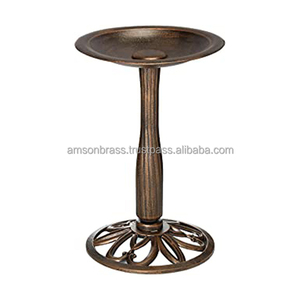 Bronze Finished Metal Iron Sunflower Bird Bath for Garden Decoration - Product Image 5