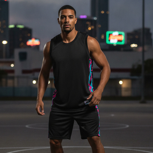 Uniforme de baloncesto sublimado personalizado, costuras premium, corte holgado, impresión por sublimación, conjunto de camiseta de baloncesto para entrenamiento de club. - Product Image 5