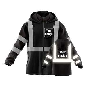 Vestes de travail haute visibilité pour hommes en hiver, vente en gros, vestes softshell de sécurité, vêtements de travail réfléchissants, vestes de protection - Product Image 5