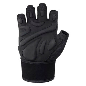 Gants de musculation Nayab Industries unisexes respirants en néoprène rembourrés avec support pour les poignets, paume antidérapante et fermeture auto-agrippante, noirs - Product Image 5