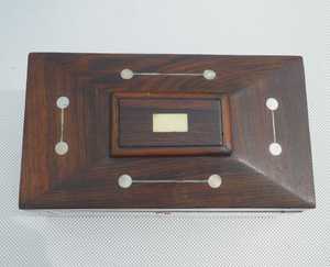 Wooden Brass Inlay <b>Storage</b> <b>Box</b> With Locking <b>Lid</b> Handmade Organizer for Jewelry Accessories <b>Small</b> Essentials and Gift Wholesale - Product Image 4