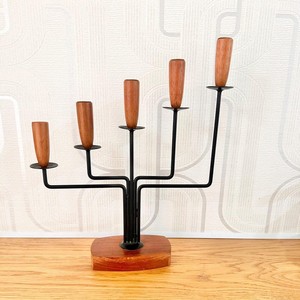 เชิงเทียนเหล็กดัดเจ็ดแขนคู่สำหรับตกแต่งบ้านและเครื่องใช้บนโต๊ะอาหาร - Product Image 1