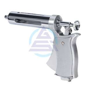 50ML Animals Adjustable <b>Syringe</b> Gun With 10pc <b>Needles</b> Automatic Continuous Stainless Steel Vaccination <b>Syringe</b> for Cow Pig Sheep - Product Image 5
