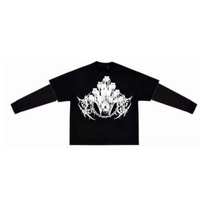 เสื้อยืดผู้ชายพรีเมียมสองชั้น สกรีนโลโก้ได้ |   ผ้าฝ้าย 100% |   เป็นมิตรกับสิ่งแวดล้อม แห้งเร็ว |   เสื้อแขนยาวสไตล์สตรีทแวร์ - Product Image 2