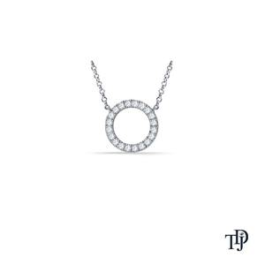 Anillo Colgante de Oro 14K con Diamantes Naturales Infinitos, Elegante Dije de Diamantes con Baño en V para un Estilo Moderno a Bajo Precio - Product Image 2