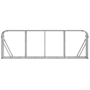 Porte-bûches en acier galvanisé gris clair 118,1x17,7x39,4 pouces pour cheminées et accessoires - Product Image 4