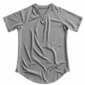 Camiseta Deportiva con Cuello en V, Cómoda y Duradera, Tejido Transpirable, Ropa Deportiva para Uso Diario, ProudNest - Product Image 1