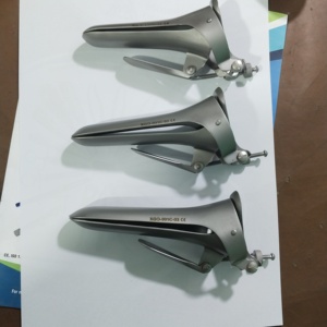 MEDIHEAL SURGICAL CORPORATION Custom Size Stainless Steel Manual <b>Clamp</b> Cusco <b>Vaginal</b> Speculum Class I for Gynecology Examination - Product Image 1