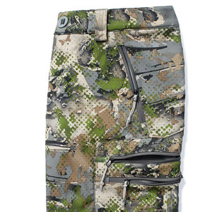 Pantalon cargo camouflage pour homme, taille haute, plusieurs poches, respirant, poids moyen, polyester, style décontracté pour l'extérieur - Product Image 3