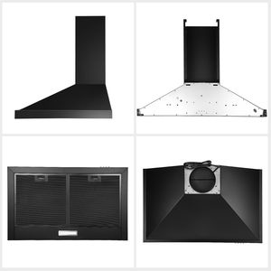 Cappa aspirante da parete da 24 pollici con 350 CFM, controllo meccanico, per cucina - Product Image 4