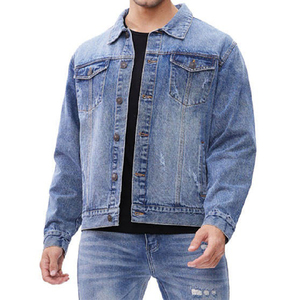 Wholesale Mens 100% Cotton Plain Dyed <b>Denim</b> <b>Jacket</b> Casual Winter <b>Lightweight</b> Custom Logo OEM High Quality Blue <b>Denim</b> <b>Jacket</b> - Product Image 2