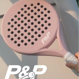 Raqueta de Pádel P&P 3K Rosa de Carbono con Protector de Pádel - Product Image 1