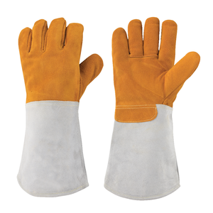 Professional Grade Leather Fire Heat Resistant Gloves Built Industrial Welding Safety Outdoor Long Duration Performance - Product Image 1