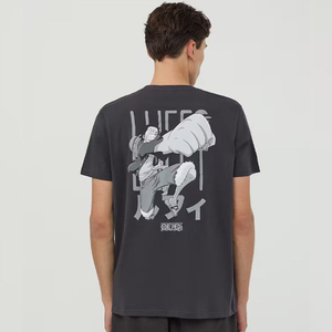 เสื้อยืดคอตตอนโอเวอร์ไซส์ผู้ชายขายส่ง |   งานพิมพ์ภาพเหมือนแร็ปเปอร์ด้วยเทคนิคซับลิเมชั่น |   เสื้อสตรีทแวร์คอกลมแขนสั้น - Product Image 4