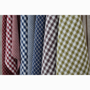 <b>Gingham</b> Classic Style Kitchen Dish Towel-100% Pure Linen Drying <b>Cloth</b> with Hanging Loop for Utensils and <b>Table</b> Use - Product Image 2